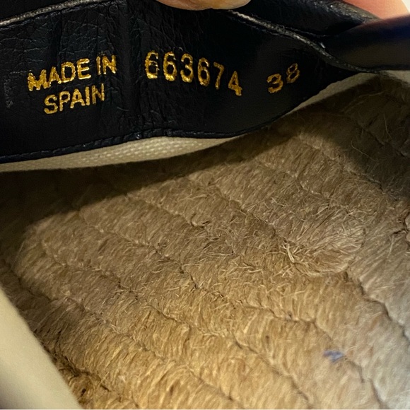 Gucci Blue GG Logo Multicolor Canvas Espadrilles Flats - Picture 11 of 12